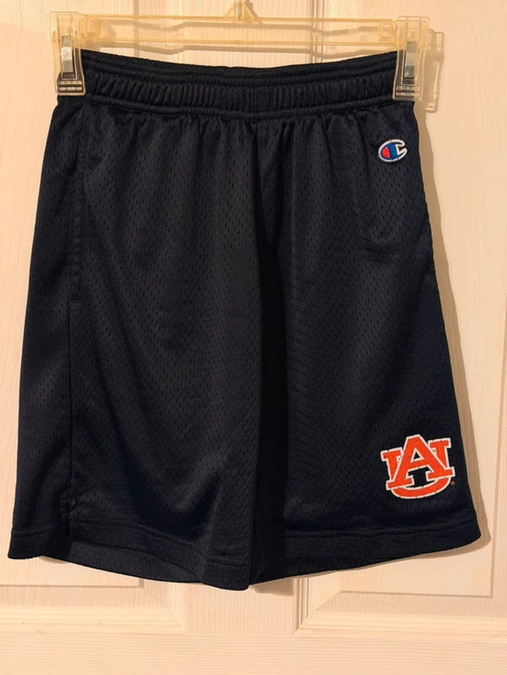 Youth Champion Navy Blue Auburn Athletic Basketball Sportswear School Shorts